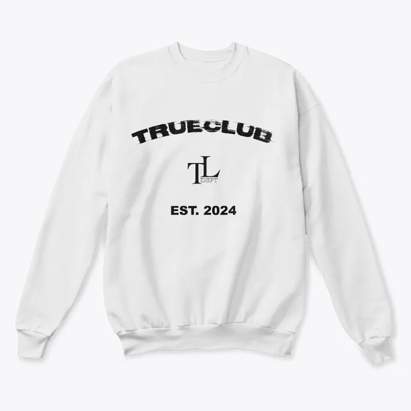 TrueLifeDept "TRUECLUB" Crewneck White